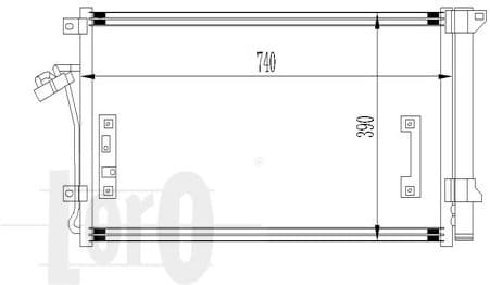 Condenser, air conditioning LORO 003-016-0020 - image 2
