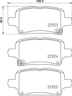 Brake Pad Set, disc brake PRIME LINE P59095
