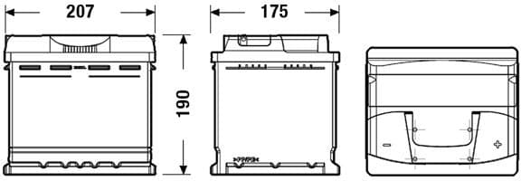 Starter Battery EXCELL ** EB500 - image 2