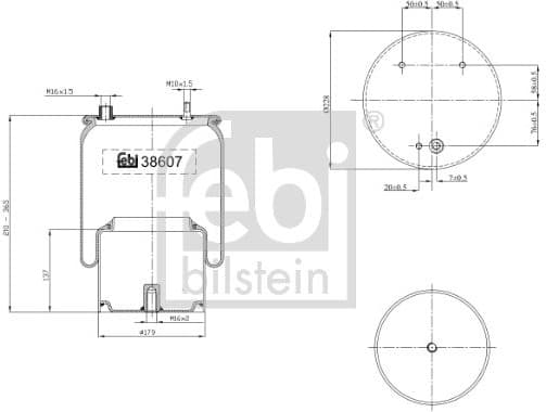 Bellow, air suspension 38607