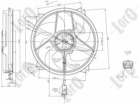Fan, engine cooling LORO 038-014-0002 - image 3