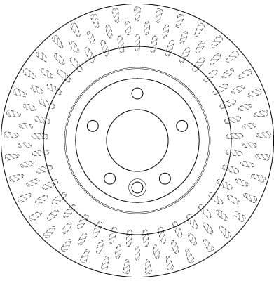 Brake Disc TRW SINGLE DF6528S - image 3