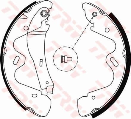 Brake Shoe Set GS8483 - image 2