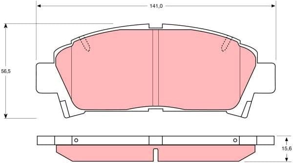 Brake Pad Set, disc brake GDB1145 - image 4