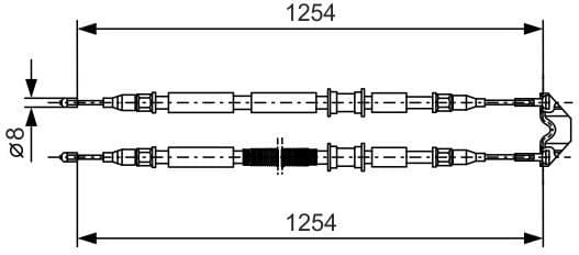 Cable Pull, parking brake 1 987 477 764
