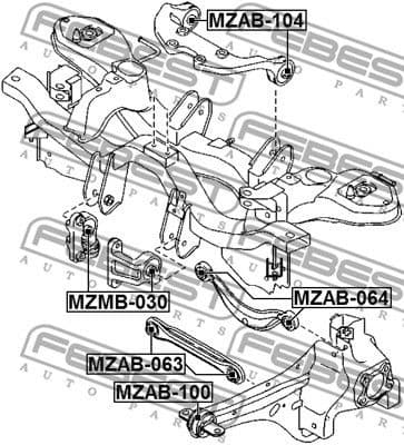 Mounting, differential MZMB-030 - image 2