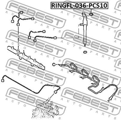 Seal Ring, injector RINGFL-036-PCS10 - image 2