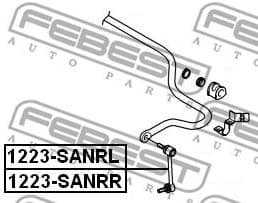 Link/Coupling Rod, stabiliser bar 1223-SANRR