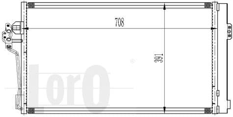 Condenser, air conditioning LORO 033-016-0012 - image 3
