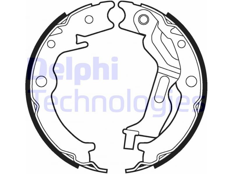 Brake Shoe Set, parking brake LS2025