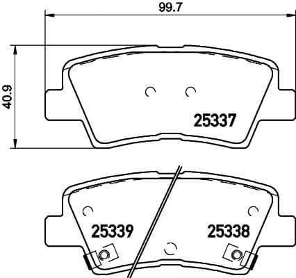 Brake Pad Set, disc brake PRIME LINE P 30 101