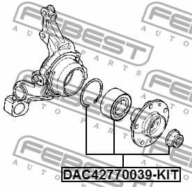 Wheel Bearing Kit DAC42770039-KIT - image 2