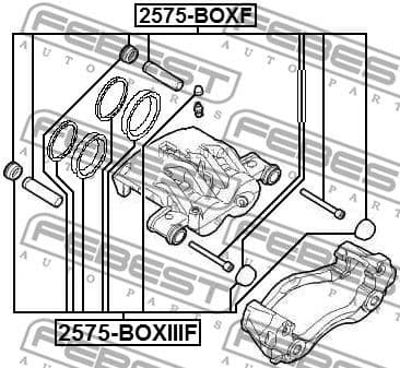Guide Sleeve Kit, brake caliper 2575-BOXF - image 2