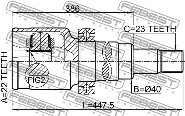 Joint Kit, drive shaft 2111-CB8 - image 2