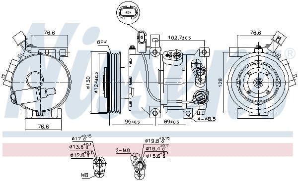 Compressor, air conditioning ** FIRST FIT ** 890425 - image 7