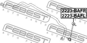 Link/Coupling Rod, stabiliser bar 2223-BAFR - image 2