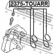 Repair Kit, brake caliper 2375-TOUARR - image 2