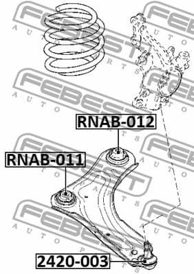 Mounting, control/trailing arm RNAB-011 - image 2