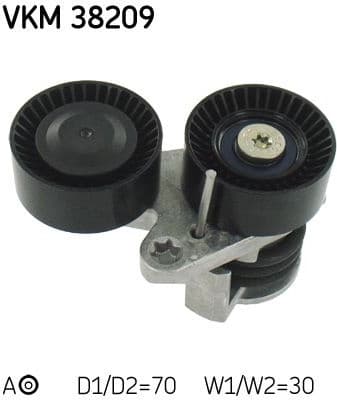 Belt Tensioner, V-ribbed belt VKM 38209 - image 2