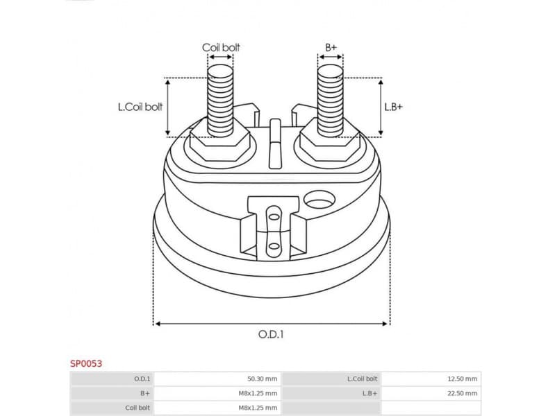Cap, starter relay AS SP0053 - image 2