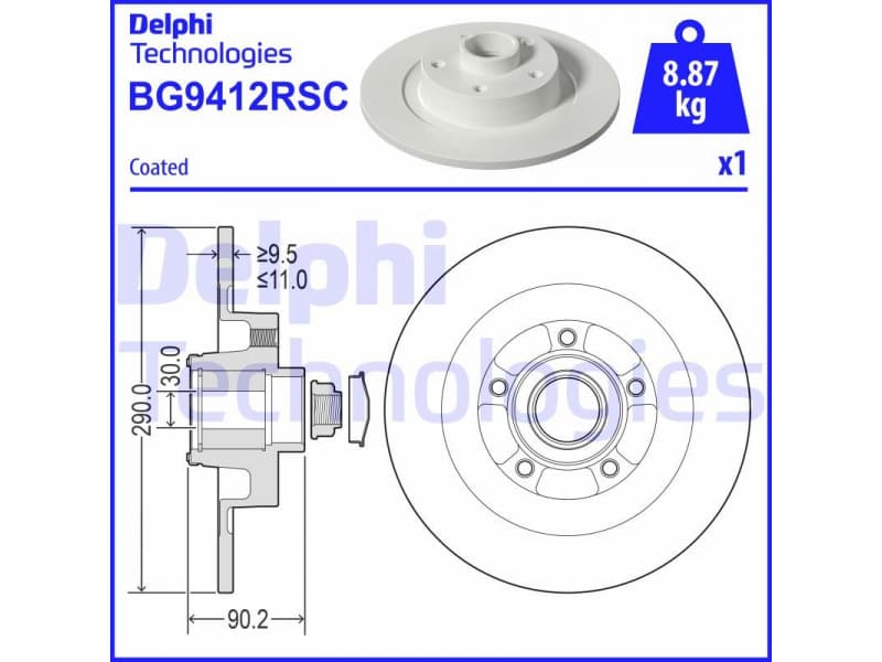Brake Disc BG9412RSC