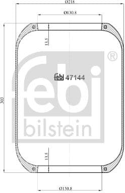 Bellow, air suspension 47144