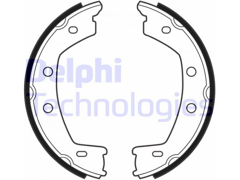 Brake Shoe Set, parking brake LS2030