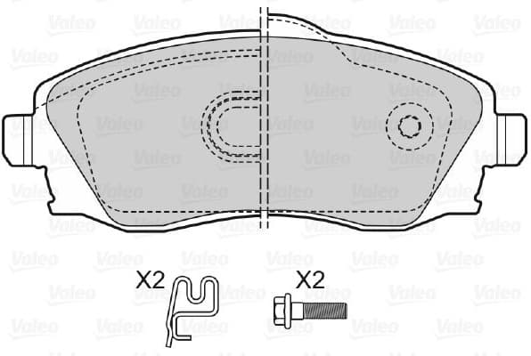 Brake Pad Set, disc brake 598456