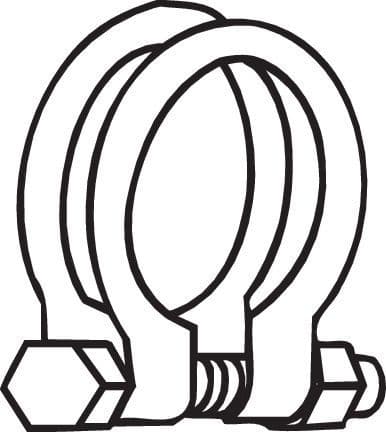 Clamping Piece, exhaust system 250-451