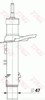 Shock Absorber TRW TWIN JGM1019T - image 2