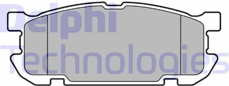 Brake Pad Set, disc brake LP3690