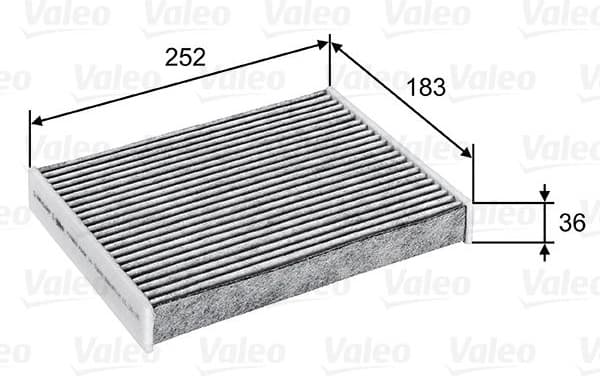 Filter, cabin air VALEO PROTECT 715802