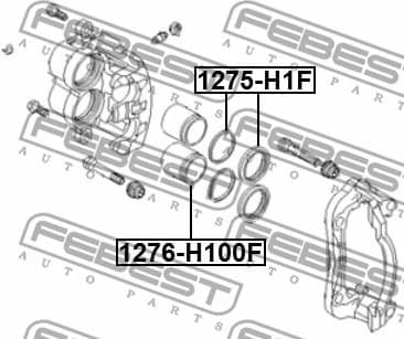 Repair Kit, brake caliper 1275-H1F - image 2