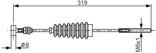 Cable Pull, parking brake 1 987 482 157