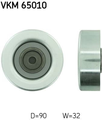 Deflection/Guide Pulley, V-ribbed belt VKM 65010 - image 2