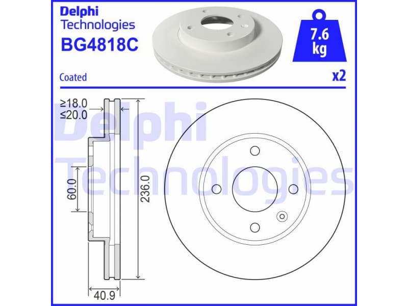 Brake Disc BG4818C