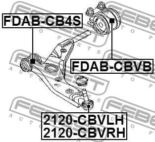 Ball Joint 2120-CBVRH - image 2