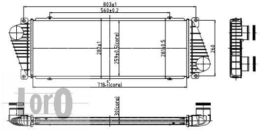 Charge Air Cooler LORO 054-018-0001 - image 3