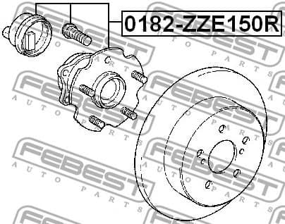 Wheel Hub 0182-ZZE150R - image 2