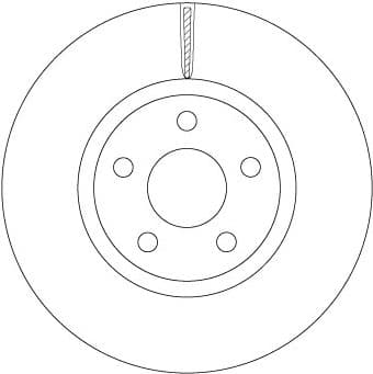 Brake Disc TRW SINGLE DF6810S - image 2