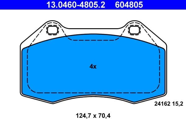 Brake Pad Set, disc brake 13046048052
