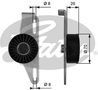 Belt Tensioner, V-ribbed belt DriveAlign™ T39393