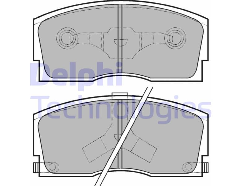 Brake Pad Set, disc brake LP626