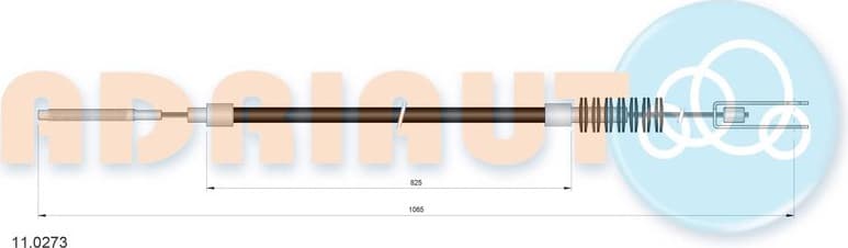 Cable Pull, parking brake 11.0273