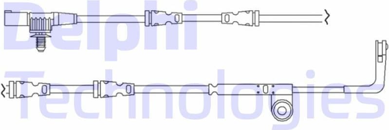 Warning Contact, brake pad wear LZ0194