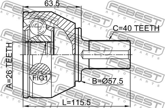 Joint Kit, drive shaft 2110-CA223 - image 2