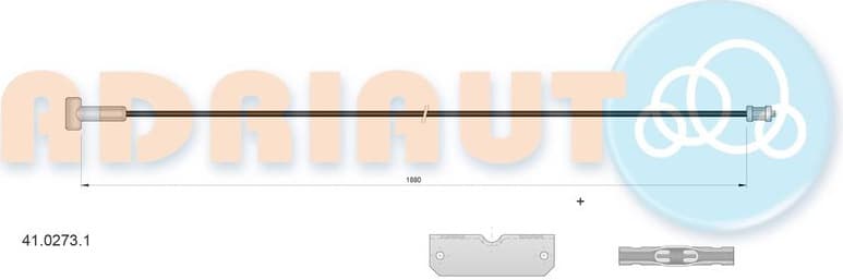 Cable Pull, parking brake 41.0273.1