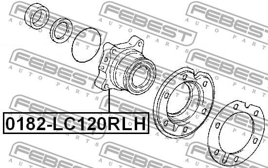 Wheel Hub 0182-LC120RLH - image 2