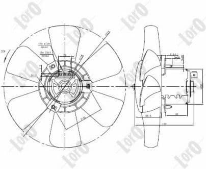 Fan, engine cooling LORO 053-014-0020 - image 3