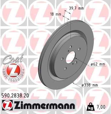 Brake Disc COAT Z 590.2838.20